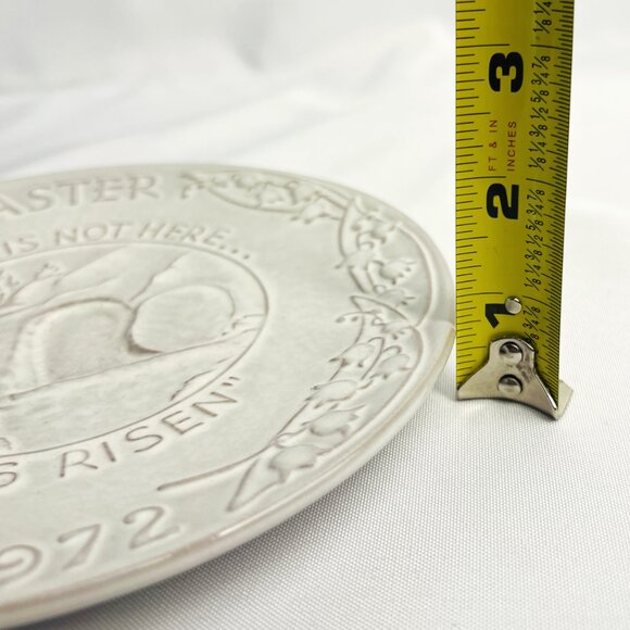 Frankoma Vintage Easter Plate Series “He is Risen” Hope & Resurrection 1972 - Picture 7 of 7